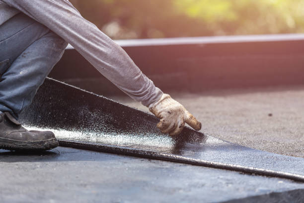 Professional Waterproofing technician working in Doylestown, WI